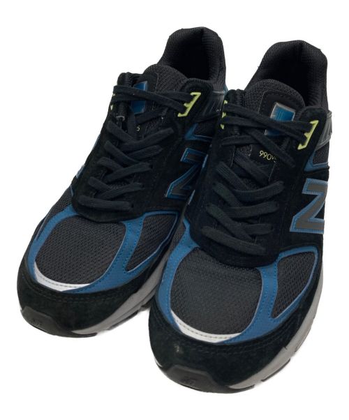 NEW BALANCE（ニューバランス）NEW BALANCE (ニューバランス) スニーカー ブラック×ブルー サイズ:27の古着・服飾アイテム