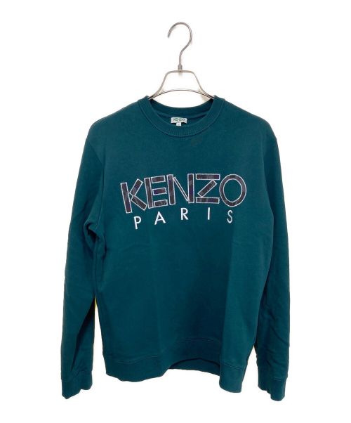 KENZO（ケンゾー）KENZO (ケンゾー) ロゴスウェット グリーン サイズ:Sの古着・服飾アイテム