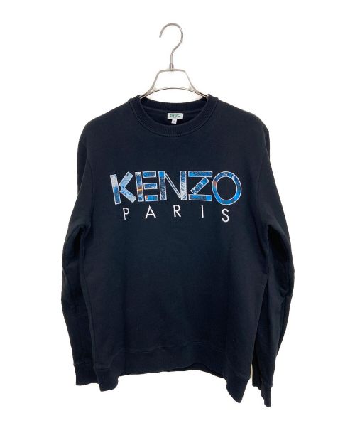 KENZO（ケンゾー）KENZO (ケンゾー) ロゴ刺繍スウェット ブラック サイズ:Sの古着・服飾アイテム