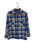 PENDLETONペンドルトン）の古着「70'sチェックウールシャツ」｜ブルー×アイボリー