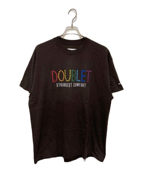 doublet（ダブレット）doublet (ダブレット) BARNEYS NEWYORK (バーニーズ・ニューヨーク) 義理Tシャツ ブラウン サイズ:Lの古着・服飾アイテム