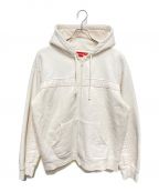 SUPREMEシュプリーム）の古着「Text Stripe Zip Up Hooded Sweatshirt」｜アイボリー