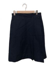 MHL（エムエイチエル）の古着「COTTON WOOL DRILL SKIRT」｜ネイビー