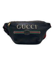 GUCCI（グッチ）の古着「レザーベルトバッグ」｜ブラック