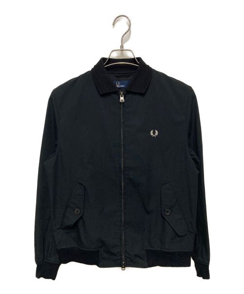 FRED PERRY（フレッドペリー）FRED PERRY (フレッドペリー) ニットカラーブルゾン ブラック サイズ:Sの古着・服飾アイテム