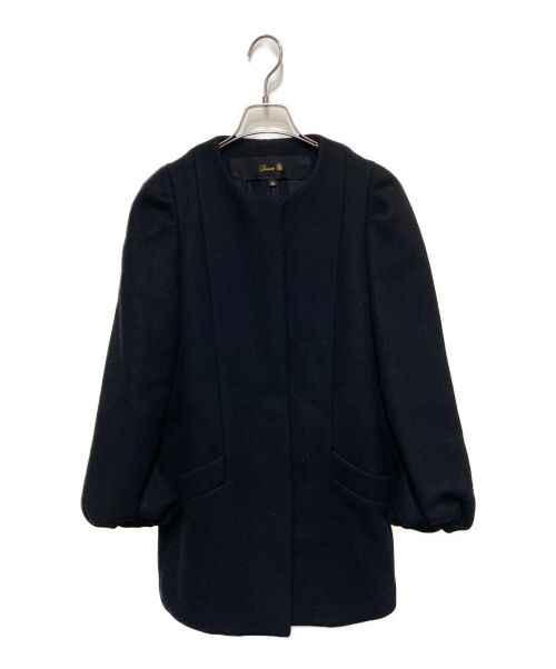 DRAWER（ドゥロワー）DRAWER (ドゥロワー) バルーンスリーブコート ブラック サイズ:38の古着・服飾アイテム