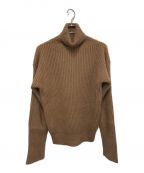 Graphpaperグラフペーパー）の古着「Mongolian Baby Camel Turtle Neck Knit」｜ブラウン