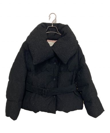 herlipto Lace shell belted down jacket - hdcarcovers.co.uk
