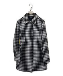 JIL SANDER NAVY（ジルサンダー ネイビー）の古着「ウールギンガムチェックコート」｜ホワイト×ブラック