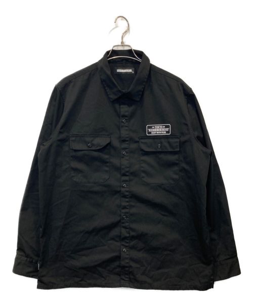 NEIGHBORHOOD（ネイバーフッド）NEIGHBORHOOD (ネイバーフッド) CLASSIC WORK/EC-SHIRT.LS ブラック サイズ:XLの古着・服飾アイテム