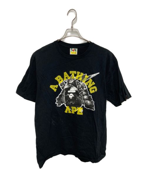 BAPE BY A BATHING APE（ベイプバイアベイシングエイプ）BAPE BY A BATHING APE (ベイプバイアベイシングエイプ) カブトTシャツ ブラック サイズ:XLの古着・服飾アイテム