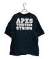 BAPE BY A BATHING APE (ベイプバイアベイシングエイプ) プリントTシャツ ブラック サイズ:XL：5800円