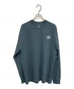 THE NORTH FACEザ ノース フェイス）の古着「L/S THE NORTH FACE SPHERE BL TEE 長袖　ロングスリーブ　カットソー」｜グリーン