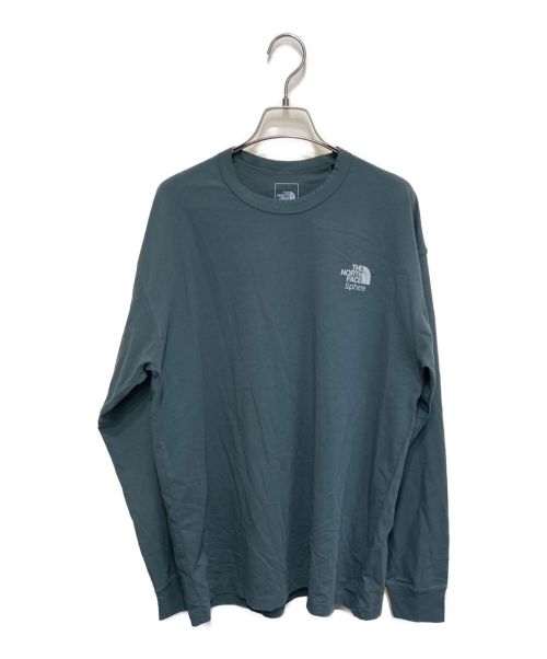 THE NORTH FACE（ザ ノース フェイス）THE NORTH FACE (ザ ノース フェイス) L/S THE NORTH FACE SPHERE BL TEE 長袖　ロングスリーブ　カットソー グリーン サイズ:XL 未使用品の古着・服飾アイテム