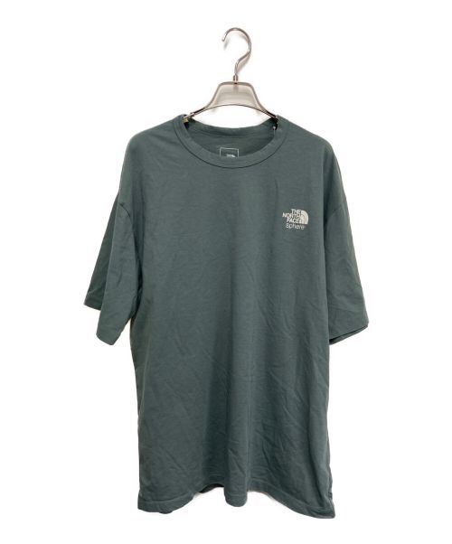 THE NORTH FACE（ザ ノース フェイス）THE NORTH FACE (ザ ノース フェイス) S/S THE NORTH FACE Sphere BL TEE グリーン サイズ:XL 未使用品の古着・服飾アイテム