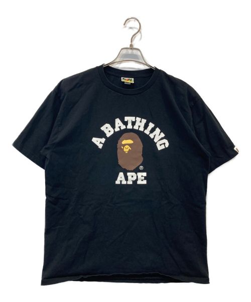 A BATHING APE（アベイシングエイプ）A BATHING APE (アベイシングエイプ) プリントTシャツ ブラック サイズ:XLの古着・服飾アイテム