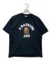 A BATHING APE（アベイシングエイプ）の古着「プリントTシャツ」｜ブラック