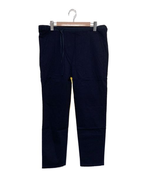 BLURHMS（ブラームス）BLURHMS (ブラームス) SLANTING EASY TROUSER LIKE PAPER-CLOTH ネイビー サイズ:3の古着・服飾アイテム