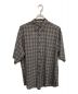 AURALEE（オーラリー）の古着「WASHABLE SUPER LIGHT WOOL CHECK HALF SLEEVED SHIRTS」｜ベージュ