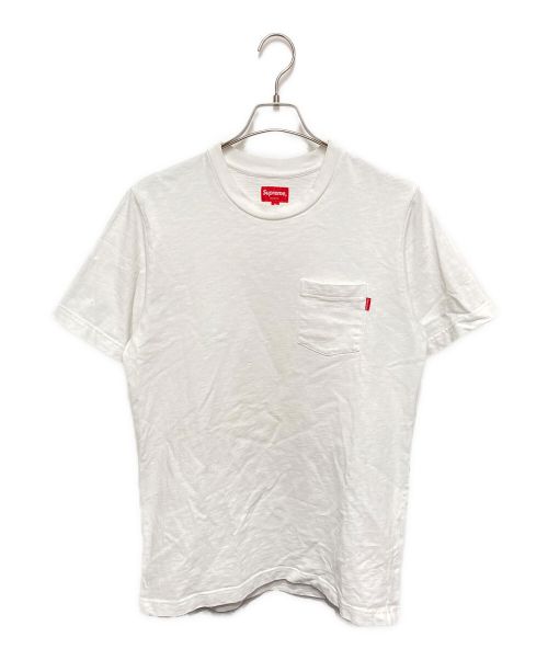 SUPREME（シュプリーム）SUPREME (シュプリーム) ポケットTシャツ ホワイト サイズ:Mの古着・服飾アイテム