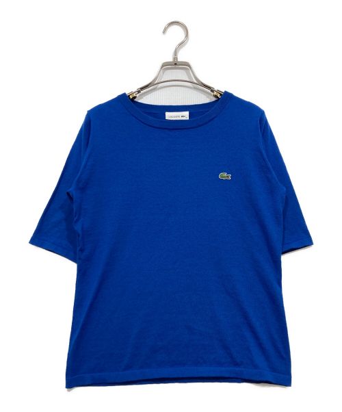 LACOSTE（ラコステ）LACOSTE (ラコステ) ショートスリーブニット ブルー サイズ:40の古着・服飾アイテム