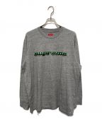 SUPREMEシュプリーム）の古着「CHROME LOGO L/S TOP」｜グレー