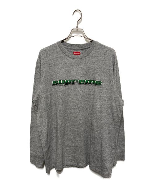 SUPREME（シュプリーム）SUPREME (シュプリーム) CHROME LOGO L/S TOP グレー サイズ:XL 未使用品の古着・服飾アイテム