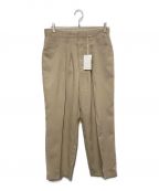 FARAHファーラー）の古着「Two-tuck Wide Tapered Pants」｜ベージュ