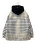 SUPREME (シュプリーム) Dickies (ディッキーズ) Plaid Hooded Zip Up Shirt / プレイドフードジップアップシャツ  ホワイト×ブラック サイズ:XL：21000円