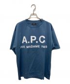 A.P.C.アーペーセー）の古着「ロゴTシャツ」｜ブルー