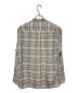 AURALEE (オーラリー) SUPER LIGHT WOOL CHECK SHIRTS ベージュ サイズ:4：17000円