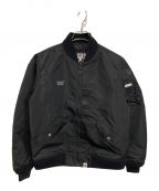 URSUS BAPEアーサスベイプ）の古着「URSUS NYLON LOOSE FIT MA-1 JACKE」｜ブラック