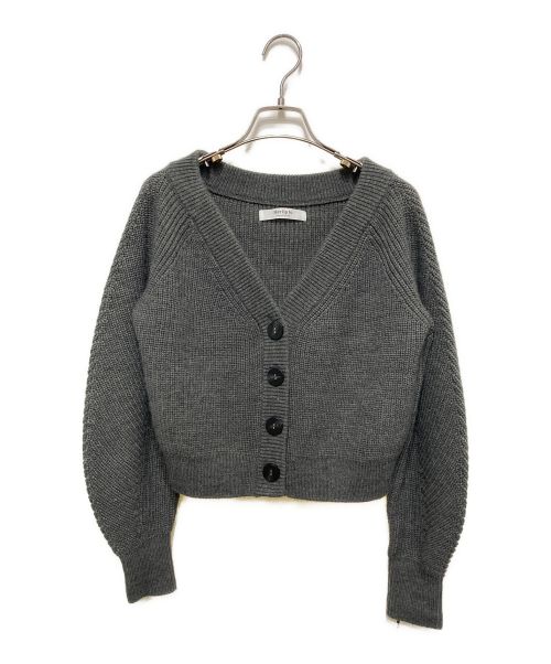 HER LIP TO（ハーリップトゥ）HER LIP TO (ハーリップトゥ) Essential Wool-Blend Cardigan グレー サイズ:Sの古着・服飾アイテム