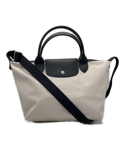 LONGCHAMP（ロンシャン）LONGCHAMP (ロンシャン) ル プリアージュ エナジートップ ハンドバッグ アイボリーの古着・服飾アイテム