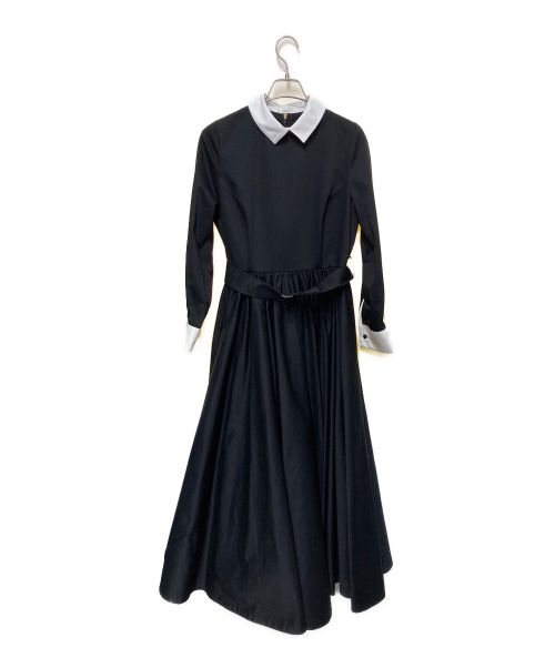 foufou（フーフー）foufou (フーフー) THE DRESS double cuffs bicolor one piece ブラック サイズ:1の古着・服飾アイテム