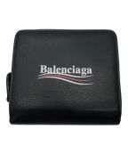 BALENCIAGAバレンシアガ）の古着「ラウンドファスナー財布」｜ブラック