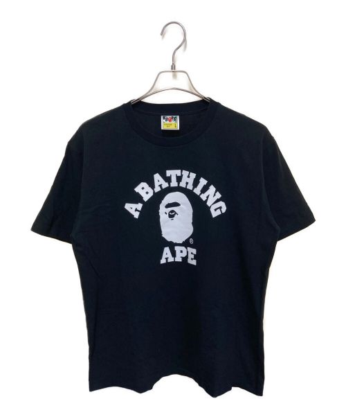 A BATHING APE（アベイシングエイプ）A BATHING APE (アベイシングエイプ) COLLEGE TEE ブラック サイズ:Lの古着・服飾アイテム