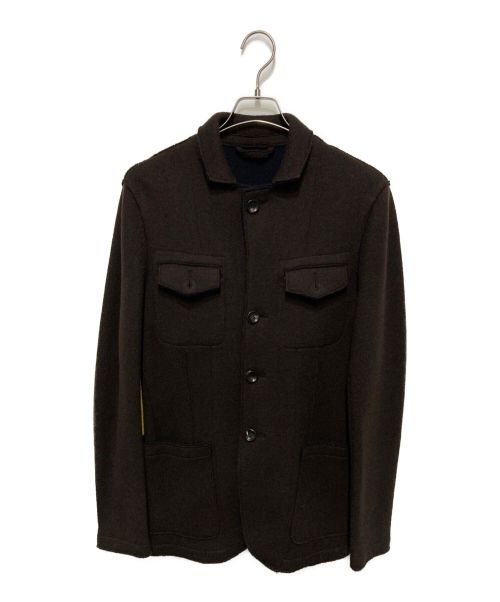 ARMANI COLLEZIONI（アルマーニ コレツィオーニ）ARMANI COLLEZIONI (アルマーニ コレツィオーニ) ウールコート ブラウン サイズ:48の古着・服飾アイテム