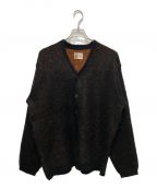 TOWN CRAFTタウンクラフト）の古着「SHAGGY SOLID CARDIGAN」｜ブラック