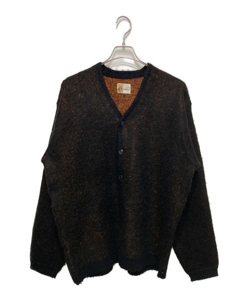 TOWN CRAFT（タウンクラフト）TOWN CRAFT (タウンクラフト) SHAGGY SOLID CARDIGAN ブラック サイズ:Lの古着・服飾アイテム