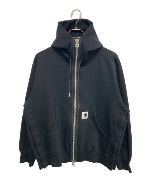 sacai（サカイ）sacai (サカイ) CarHartt (カーハート) WIP Hoodie ブラック サイズ:2の古着・服飾アイテム