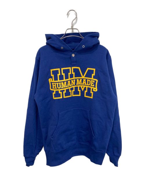 HUMAN MADE（ヒューマンメイド）HUMAN MADE (ヒューマンメイド) SNAP HOODIE ネイビー サイズ:Mの古着・服飾アイテム