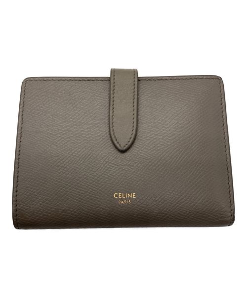 CELINE（セリーヌ）CELINE (セリーヌ) ミディアム ストラップウォレット ベージュの古着・服飾アイテム