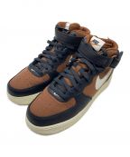 NIKEナイキ）の古着「AIR FORCE 1 MID '07 LX」｜ブラウン×ブラック