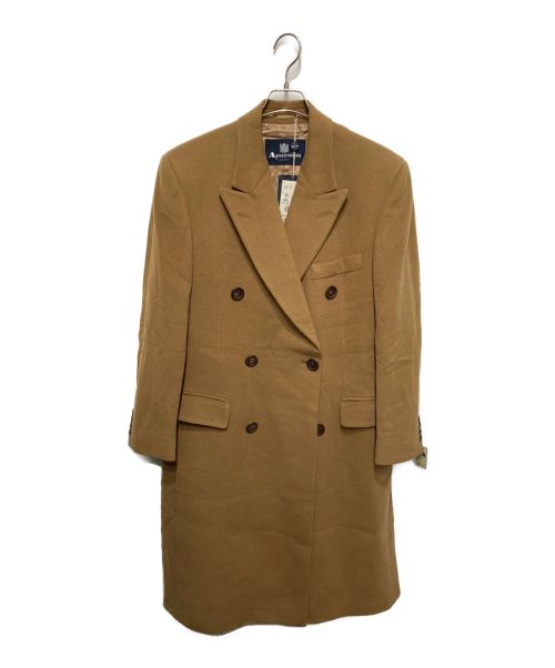 Aquascutum（アクアスキュータム）Aquascutum (アクアスキュータム) カシミヤダブルコート キャメル サイズ:38の古着・服飾アイテム