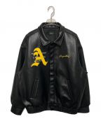 A FEW GOOD KIDSアフューグッドキッズ）の古着「RACING LEATHER JACKET」｜ブラック