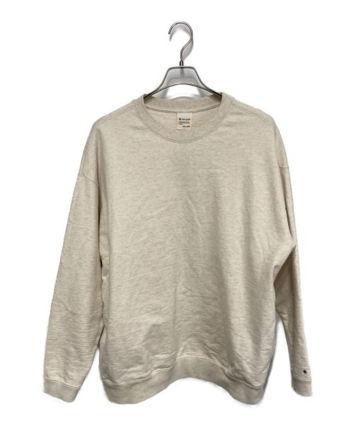 Snow peak（スノーピーク）Snow peak (スノーピーク) Recycled Cotton Sweat Crewneck アイボリー サイズ:Lの古着・服飾アイテム