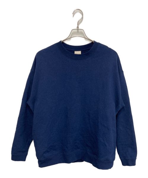 Snow peak（スノーピーク）Snow peak (スノーピーク) Recycled Cotton Sweat Crewneck ネイビー サイズ:Lの古着・服飾アイテム