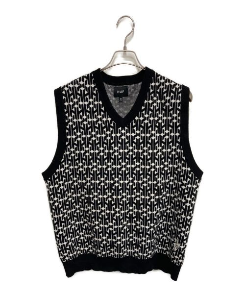 HUF（ハフ）HUF (ハフ) PARADOX KNIT VEST ブラック サイズ:Mの古着・服飾アイテム