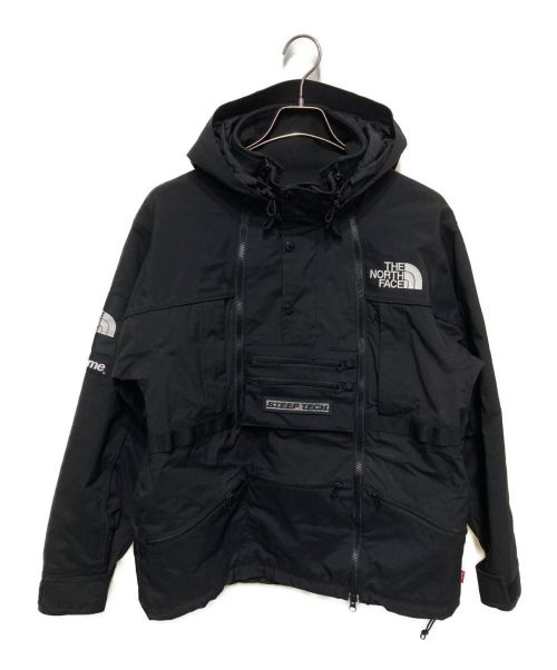 THE NORTH FACE（ザ ノース フェイス）THE NORTH FACE (ザ ノース フェイス) SUPREME (シュプリーム) STEEP TECH RAIN SHELL ブラック サイズ:Sの古着・服飾アイテム